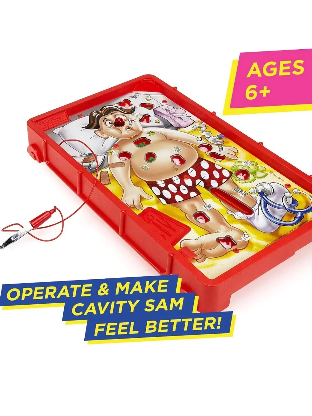 Hasbro Operation Game - Yellow, Blue & Red Artwork